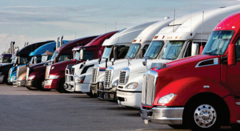 Fleet of trucks